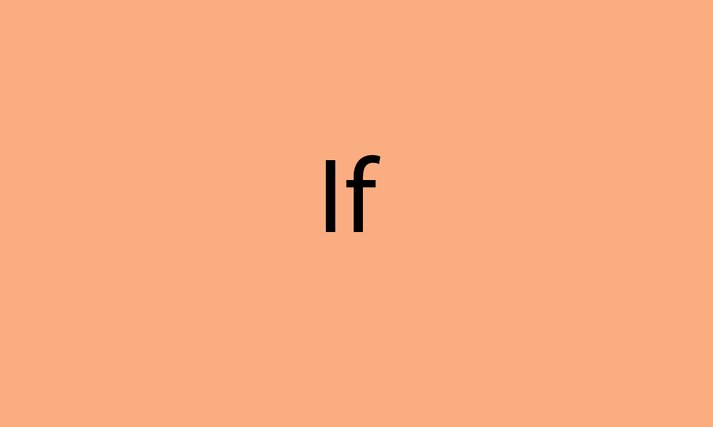 If