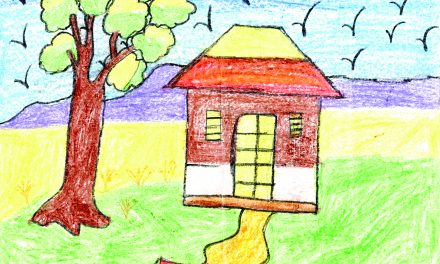 House near the tree