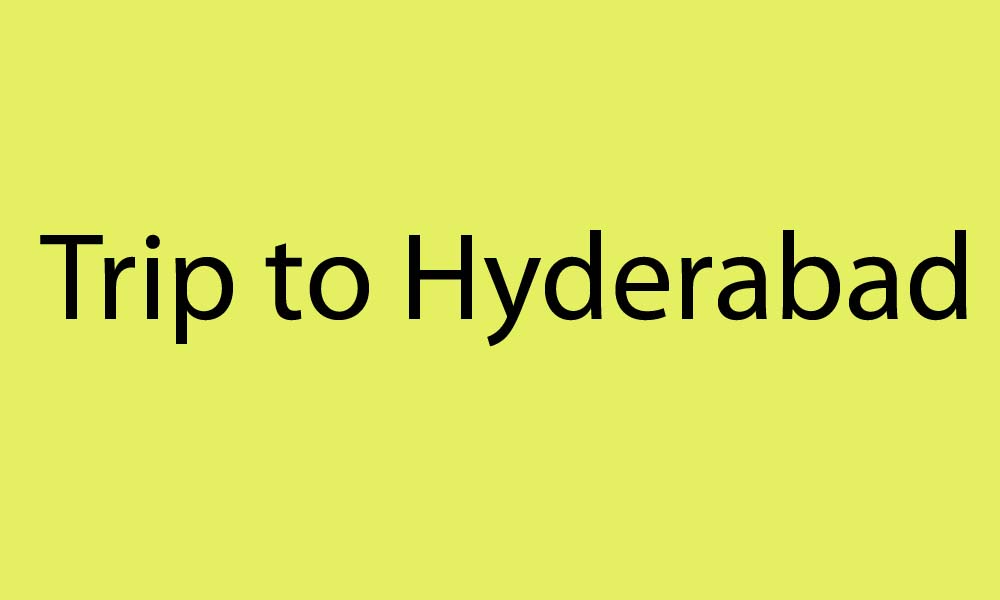 School trip to Hyderabad