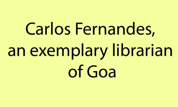 Carlos Fernandes, an exemplary librarian of Goa