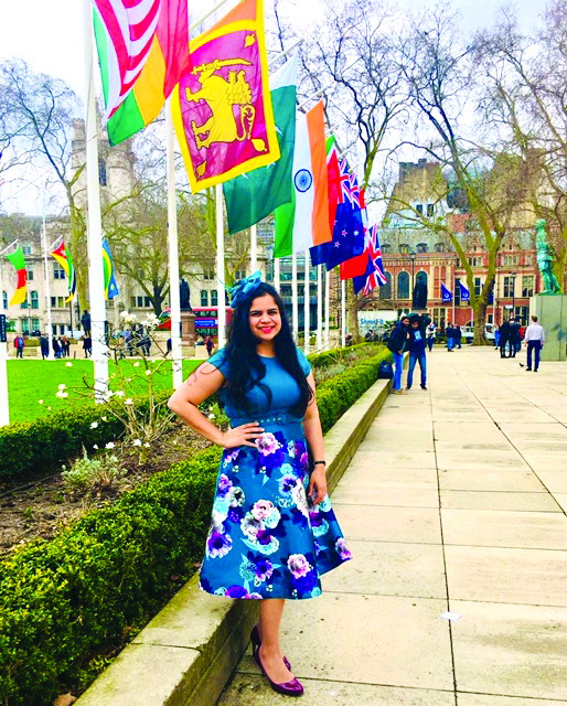 Goan girl at Commonwealth Day service