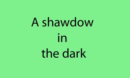 A shadow in the dark