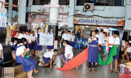 BBV students perform street act on G20 Summit